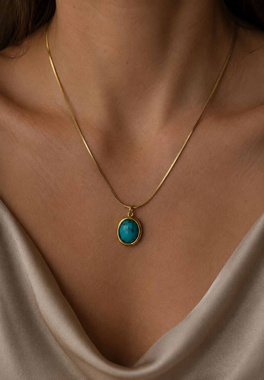 Moon stone necklace