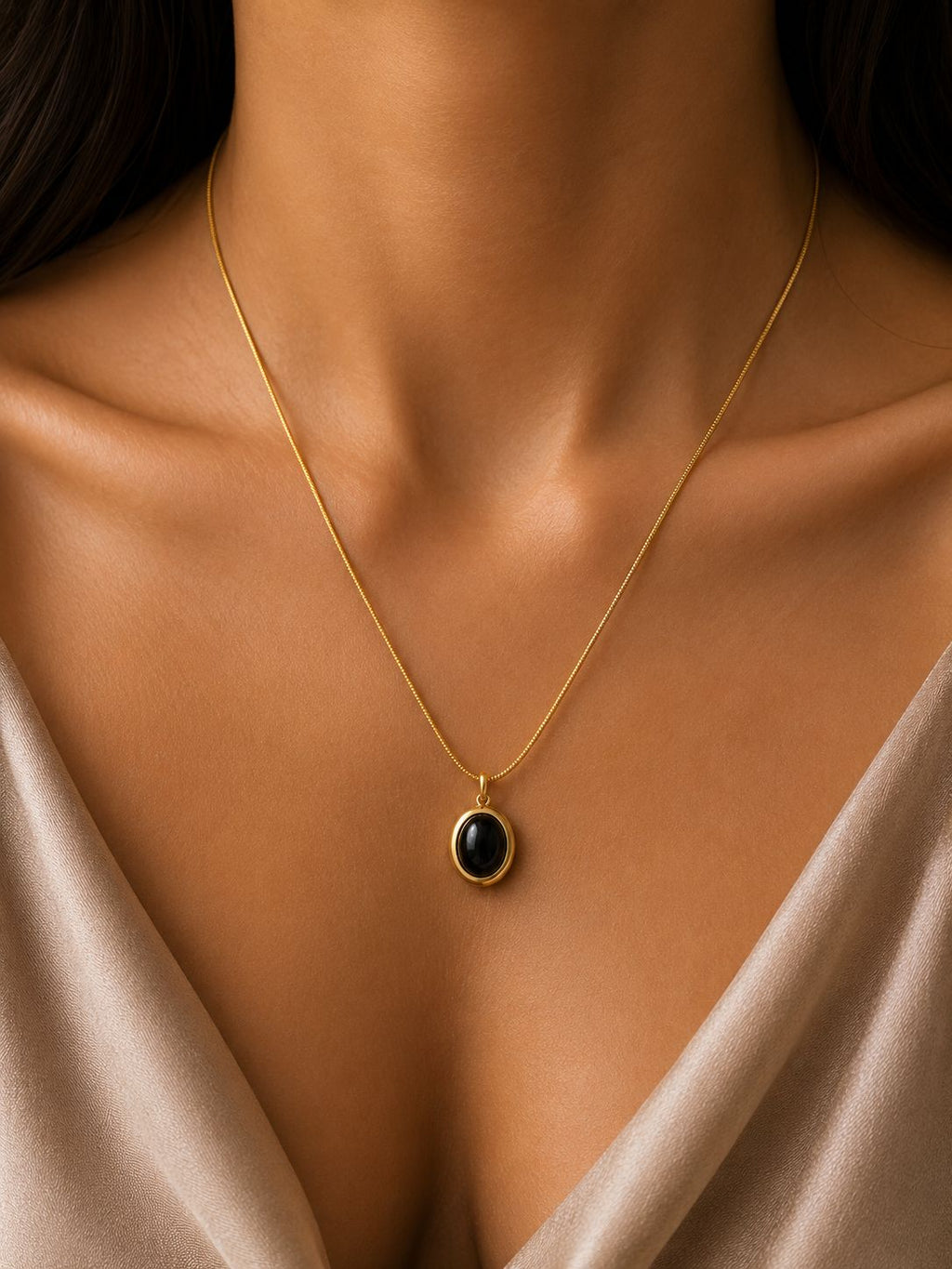 Moon stone necklace