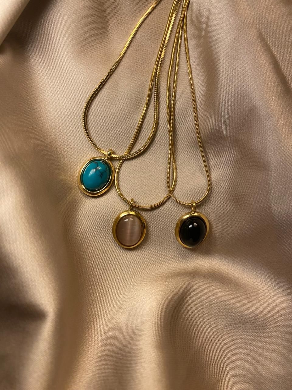 Moon stone necklace