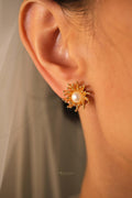 sparling flower earrings
